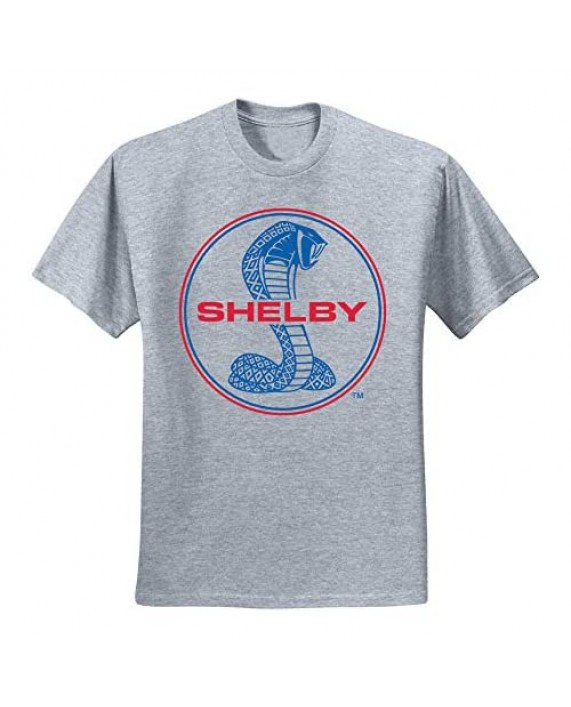 Shelby Cobra USA Logo Emblem Powered by Ford Motors | Mens Cars and Trucks Graphic T-Shirt