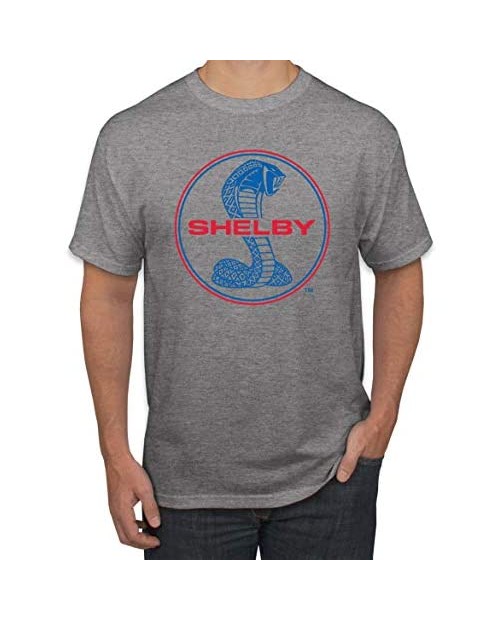 Shelby Cobra USA Logo Emblem Powered by Ford Motors | Mens Cars and Trucks Graphic T-Shirt