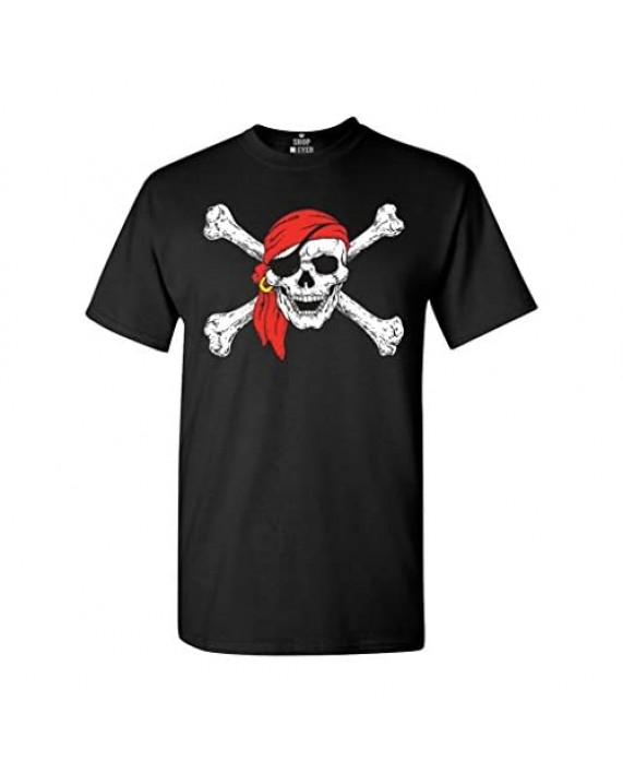 shop4ever Pirate Skull & Crossbones T-Shirt Pirate Flag Shirts