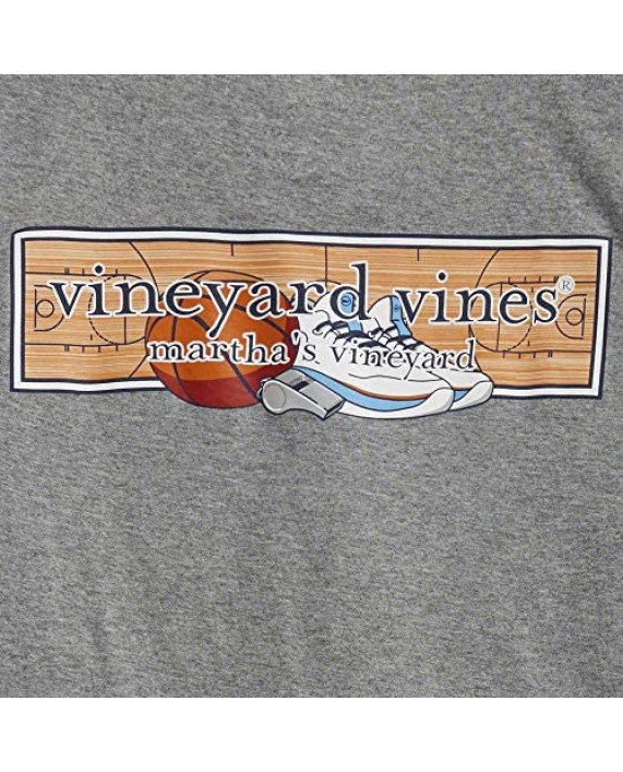 Vineyard Vines Men's Short Sleeve Basketball Court Logo Pocket T-Shirt