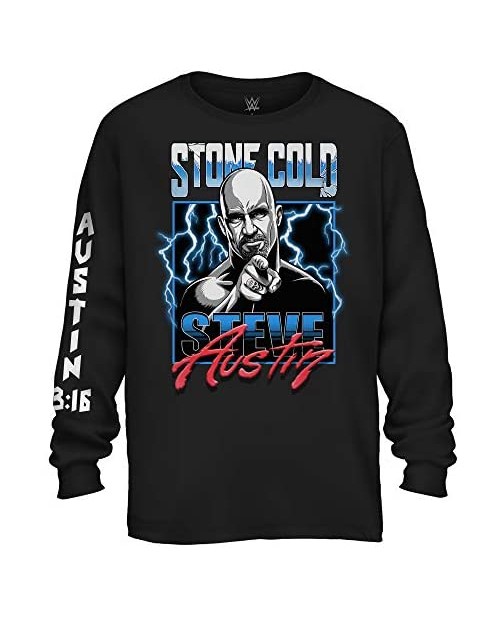 WWE Mens Stone Cold Shirt - Stone Cold Steve Austin - World Wrestling Champion T-Shirt