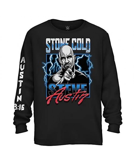 WWE Mens Stone Cold Shirt - Stone Cold Steve Austin - World Wrestling Champion T-Shirt