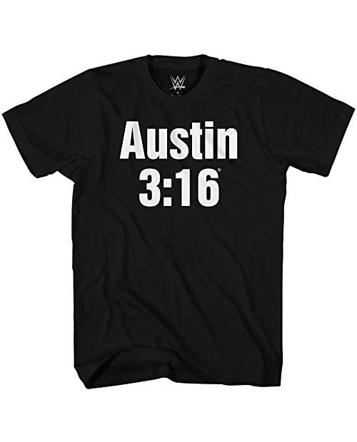 WWE Men's Superstar Wrestlers Stone Cold Steve Austin The Rock Hulk Undertaker T-Shirt