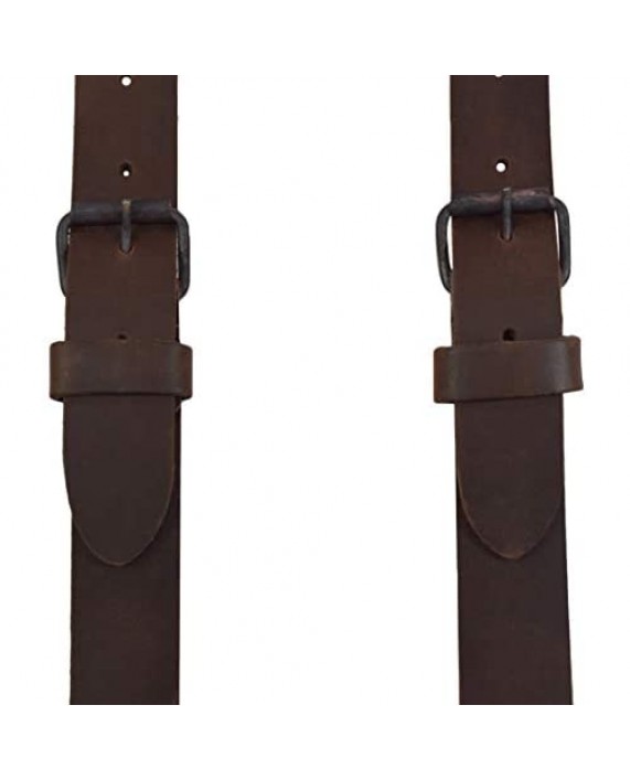 Hide & Drink Rustic Leather Y Suspenders Wedding & Party Essentials Easy Fit With 8 Adjustable Holes (Large 5 ft 10 in. to 6 ft 4 in.) Handmade Includes 101 Year Warranty :: Bourbon Brown