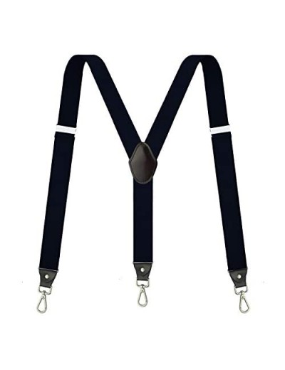 Suspenders for Men Fowateda Adjustable Suspenders with Elastic Straps Y-Back Construction Heavy Duty for Work