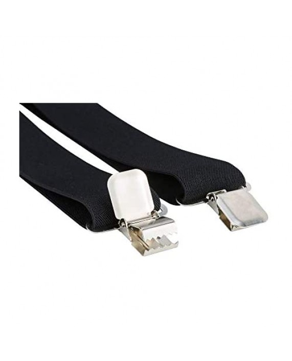 Suspenders for Men with Heavy Duty Clip Wide X-Back for Work