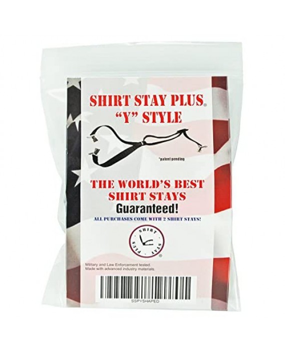 World's Best Shirt Stays from Shirt Stay Plus - Made in USA (Y-Style Select Series)