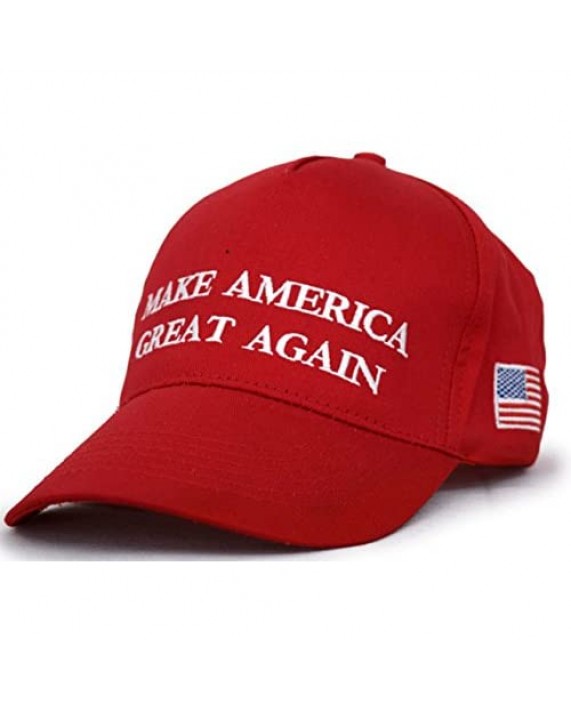 Besti Donald Trump 2020 Keep America Great Cap Adjustable Baseball Hat with USA Flag - Breathable Eyelets