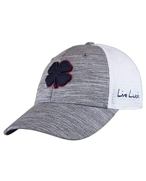 Black Clover Perfect Luck 1 Flex Cap Navy/Red/Heather Charcoal/White Mesh