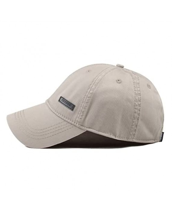 CACUSS Men's Cotton Classic Baseball Cap Adjustable Buckle Closure Dad Hat Sports Golf Cap