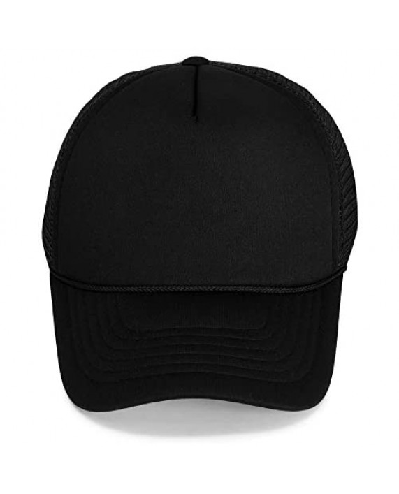 DALIX Youth Mesh Trucker Cap - Adjustable Hat (S M Sizes)