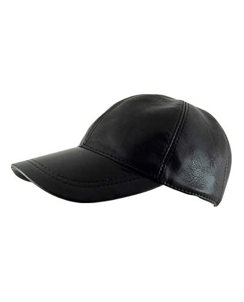 Ha G's Adjustable Genuine Leather Baseball Cap