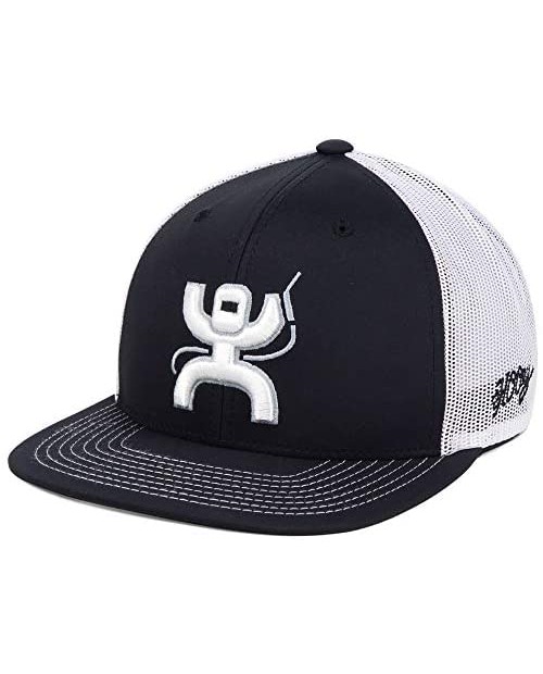 HOOEY Arc Black/White Adjustable Snapback Trucker Hat