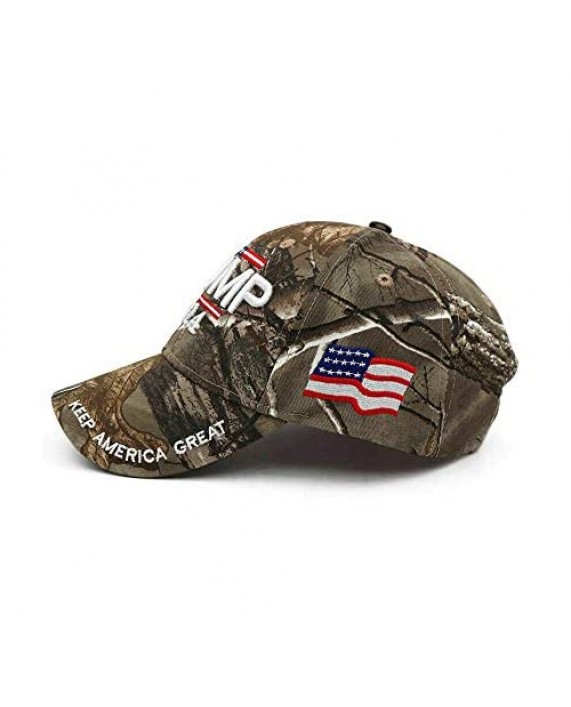 Idealforce Trump 2024 Hat Keep America Great Hat MAGA Camo Embroidered Trump 2024 Baseball Cap-Adjustable One Size Fits Most