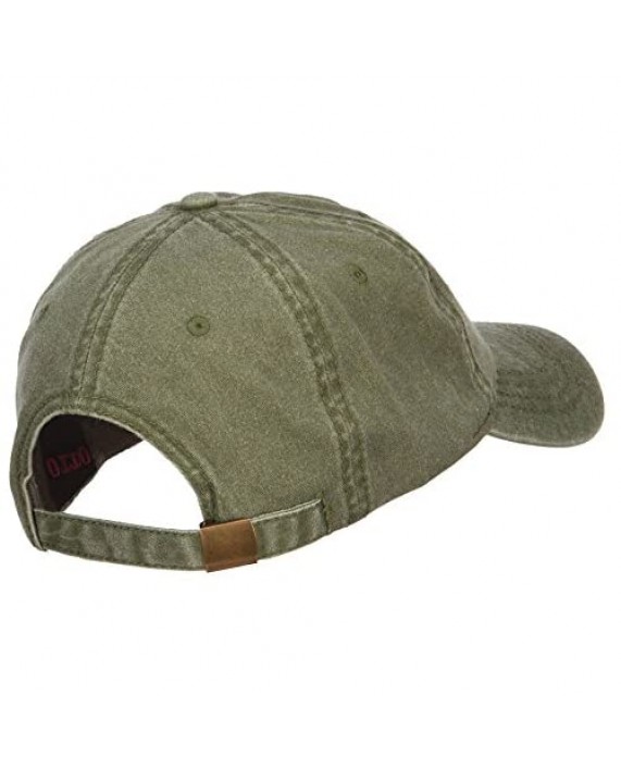 Otto:e4Hats US Army Veteran Military Embroidered Washed Cap - Olive OSFM