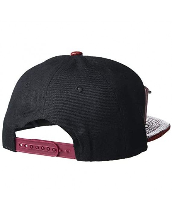 RED RIOT HAT in Black with RED Brim