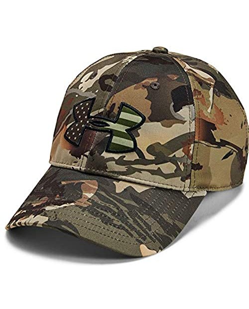 Under Armour Men's Camo Big Flag Logo Hat  Ua Forest 2.0 Camo (988)/Timber  One Size Fits All