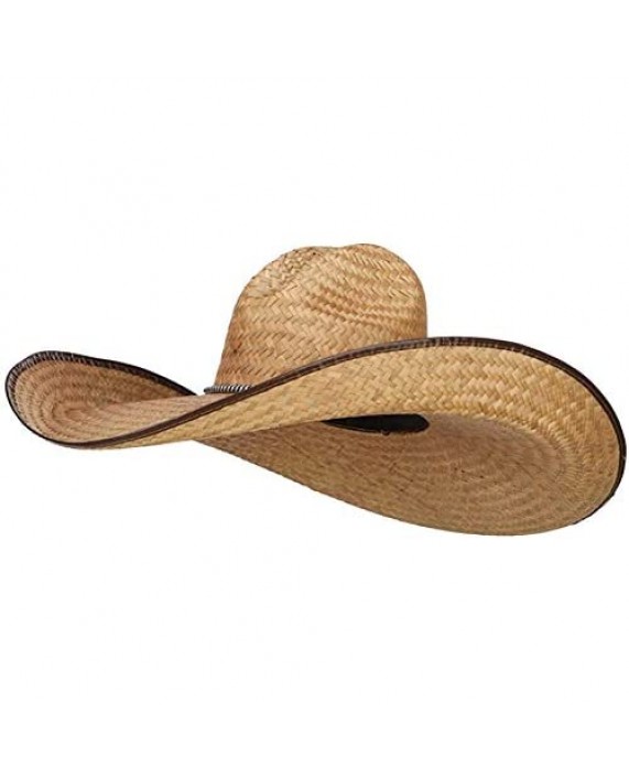 7 Inch Brim Light Straw Cowboy Hat Sun Hat