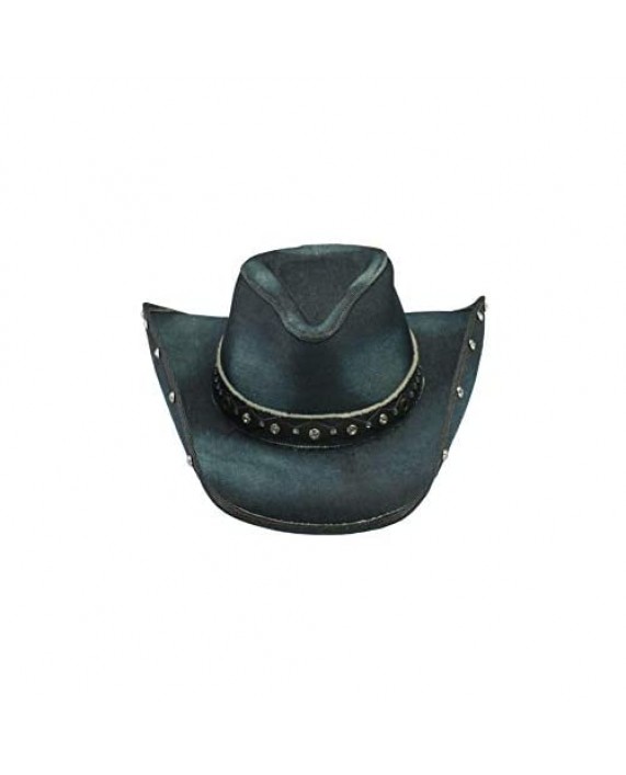 Better Than Yesterday Blue Denim Western Hat Extra Large