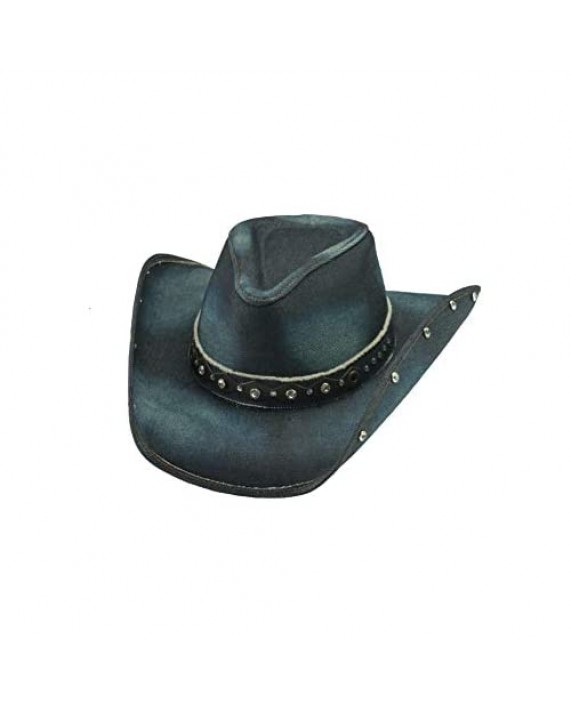 Better Than Yesterday Blue Denim Western Hat Extra Large