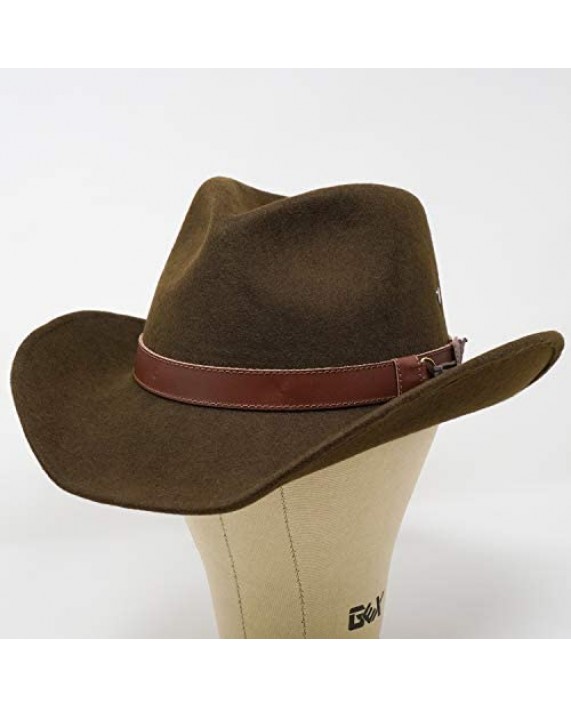Borges & Scott Forester – Western Style Wool Felt Hat - Water Resistant – Wired Mouldable Brim