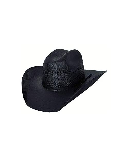 Bullhide Hats Men's Black Gold 10x Linen Straw Western Cowboy Hat 4" Brim 7 1/8