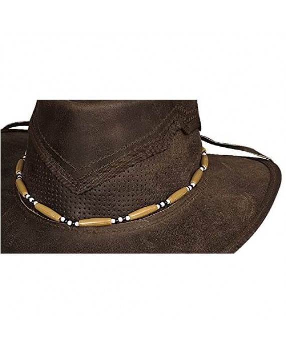 Bullhide Kanosh Leather Outback Hat 4049DBR