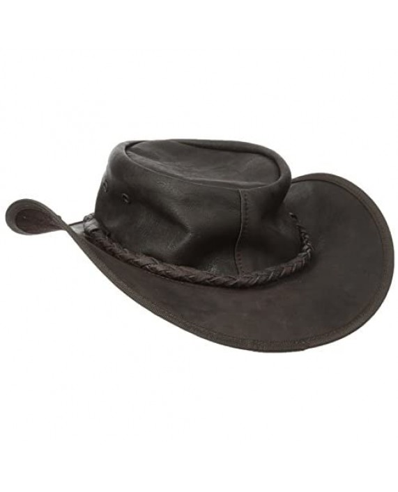 Henschel Soft Cowhide Outback Hat Brown Medium