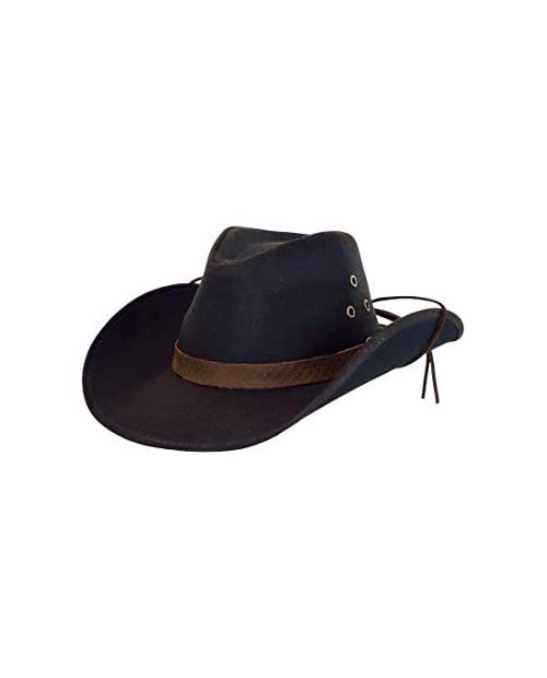 Outback Trading Company Unisex 1481 Trapper UPF 50 Waterproof Breathable Outdoor Western Cotton Oilskin Hat