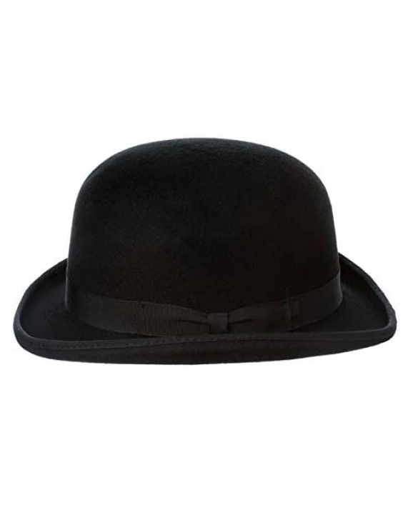 Black Derby Hat Cousin It Men's Bowel Hats Mary Poppins Halloween New Year Costume Party Accessory