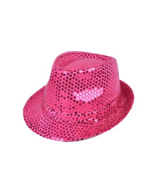 boxed-gifts Solid Color Sequins Fedora Hat