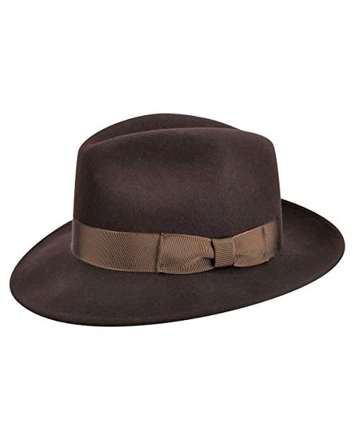 Country Gentleman 100% Wool Frederick Wide Brim Fedora Hat