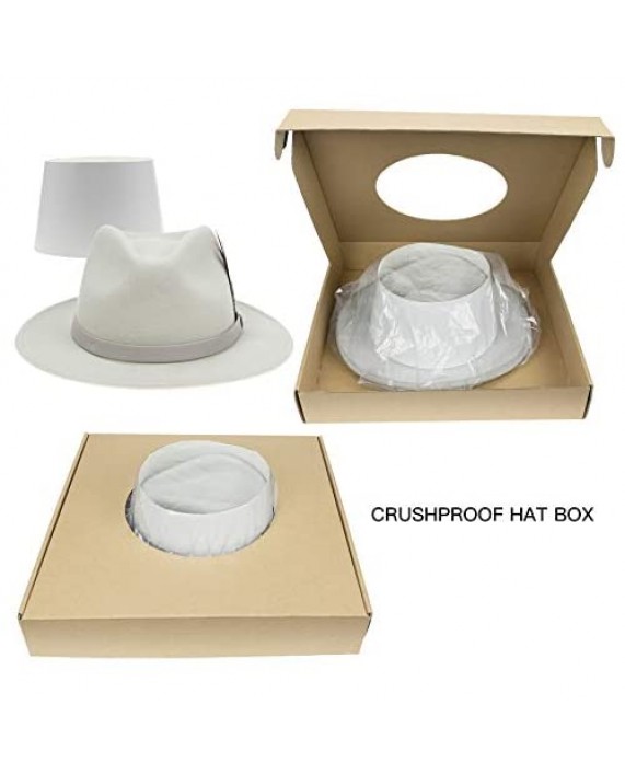 Fedora Hats for Women Wide Brim Fedoras Hats for Men with Belt Buckle Panama Hat Classic Unisex (55-61cm)