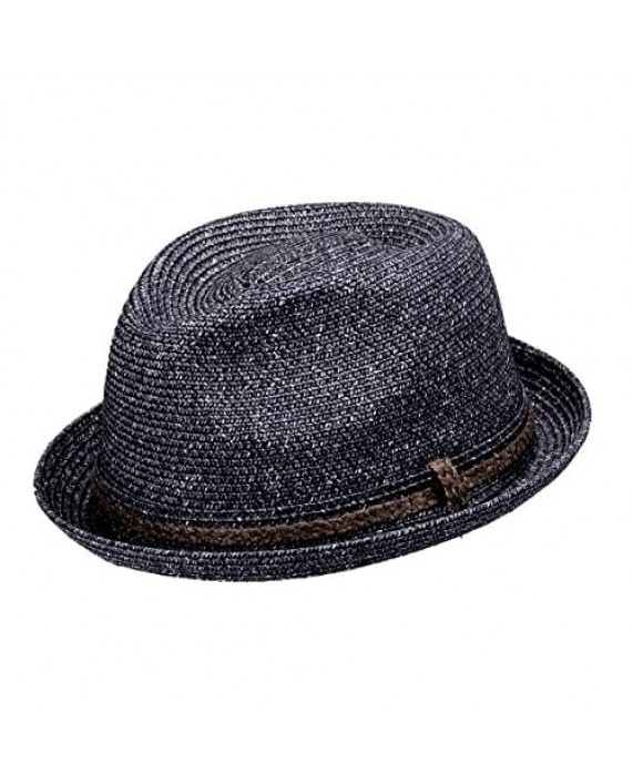 Peter Grimm Tiller Knit Upturn Fedora Hat Black