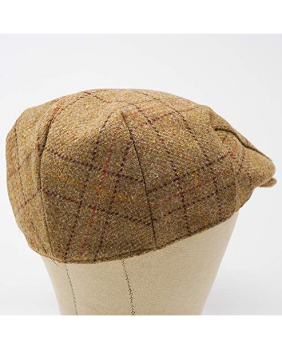 Borges & Scott Woodsman Flat Cap - Fully Waterproof – Yorkshire Tweed – 100% Wool Outer