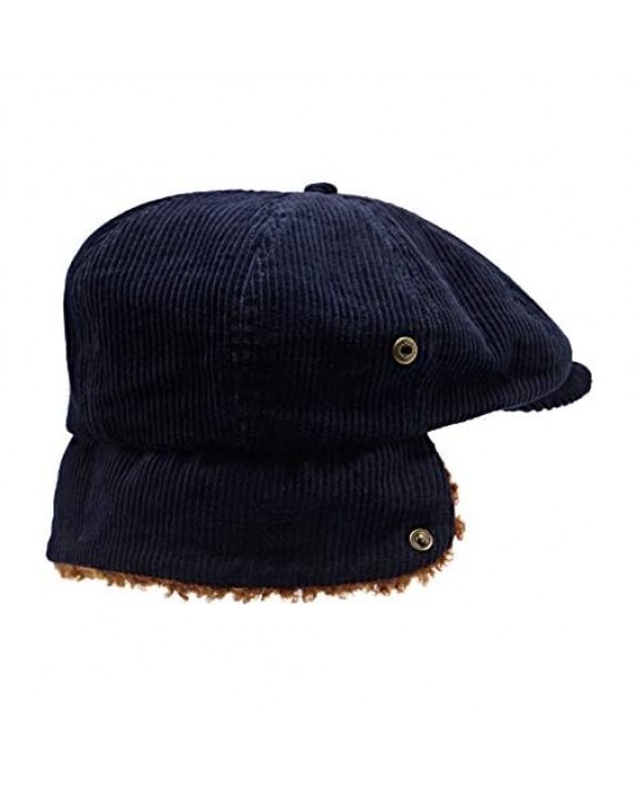 Brixton Men's Brood Eight-Panel Earflap Snap Hat