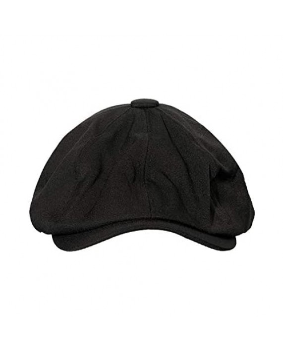 Croogo Classic Men's Flat Hat 8 Panels Herringbone Newsboy Cap Ivy Ascot Octagonal Beret Hat Gatsby Driving Hunting Golf Cap