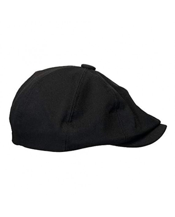 Croogo Classic Men's Flat Hat 8 Panels Herringbone Newsboy Cap Ivy Ascot Octagonal Beret Hat Gatsby Driving Hunting Golf Cap