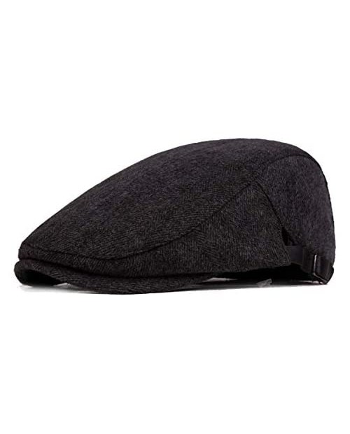 Fasbys Men's Classic Cotton Flat Ivy Gatsby Cabbie Newsboy Cap Hat
