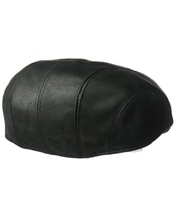 Henschel Men's Faux Leather Ivy Hat with Cotton Lining
