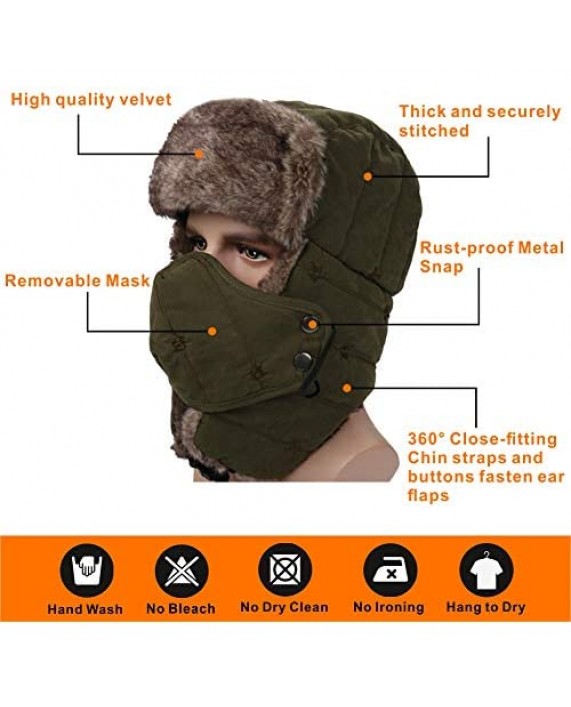 M MOACC Winter Trooper Hat Hunting Cap Thick Cotton Knit Ivy Gatsby Driving Newsboy Hat for Men and Women