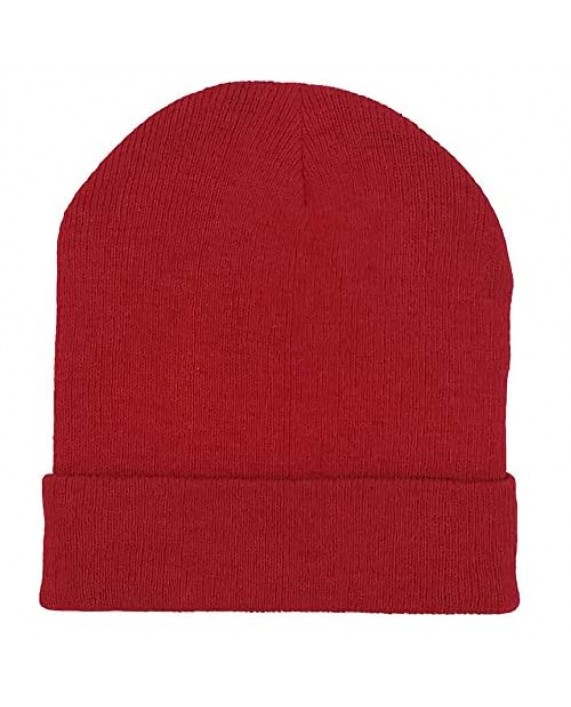 48 Pack Winter Beanies Bulk Cold Weather Warm Knit Skull Caps Mens Womens Unisex Hats