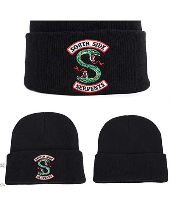 Letswin Jughead Jones Hat TV Movie Fashion Adult Riverdale Beanie Cap Winter Knitted Embroidery Hat