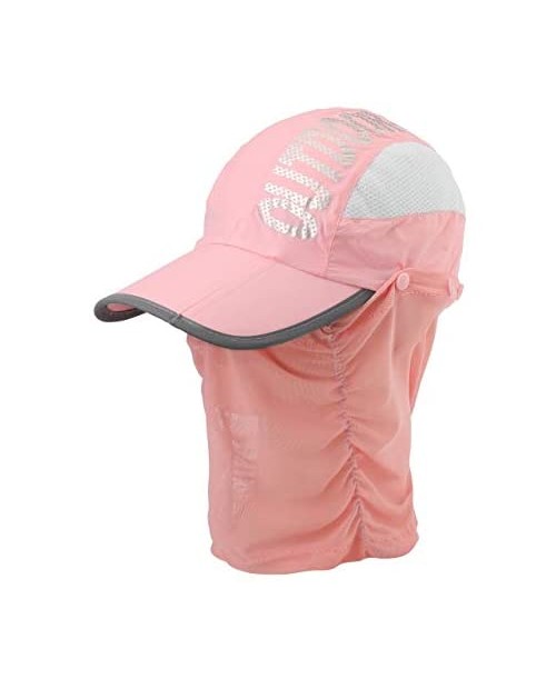 Ayliss Baseball Cap Outdoor Sun Hat Foldable Detachable Neck Face Flap UV Protection Fishing Hat Sport Summer Cap