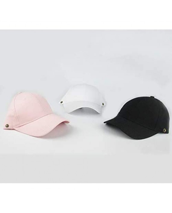 Baseball Cap for Womens Men Sun Hat with Removable Transparent Cover Foldable Plain Hat Summer Bucket Hats Outdoor Gym Sport