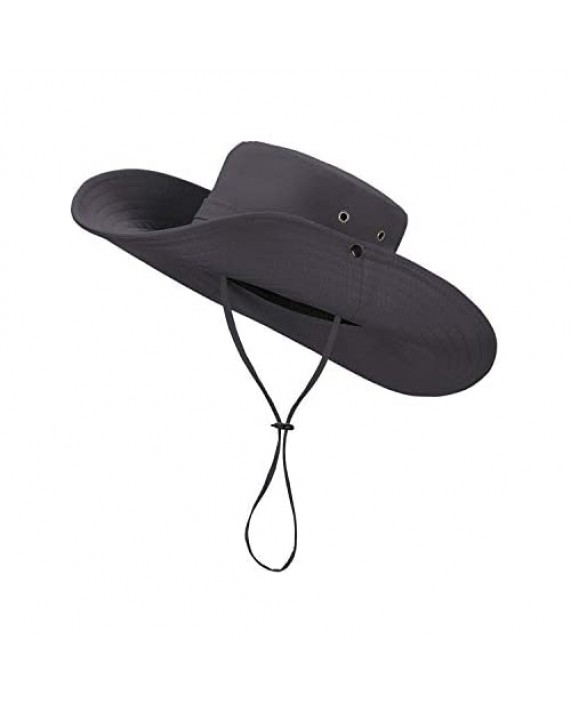 Fynnsure Sun Hats for Men/Women Super Wide Brim Fishing Hat UPF 50+ Waterproof Bucket Hat Sun Protection Boonie Hat