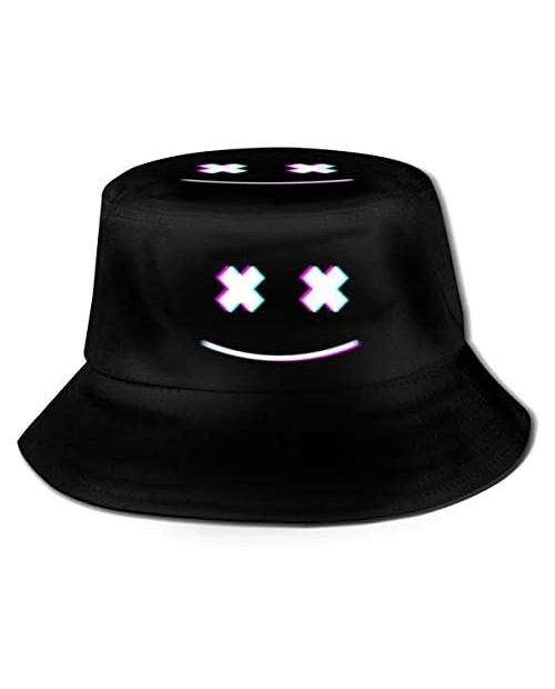 Liusgit Kpop Psychedelic Trippy Smeling Face Fishing Travel Bucket Hat Fisherman Summer Camp Sun Cap Clothing Dresses Adult Women Men Girls Golf Beach Party Gift Color 23 One Size