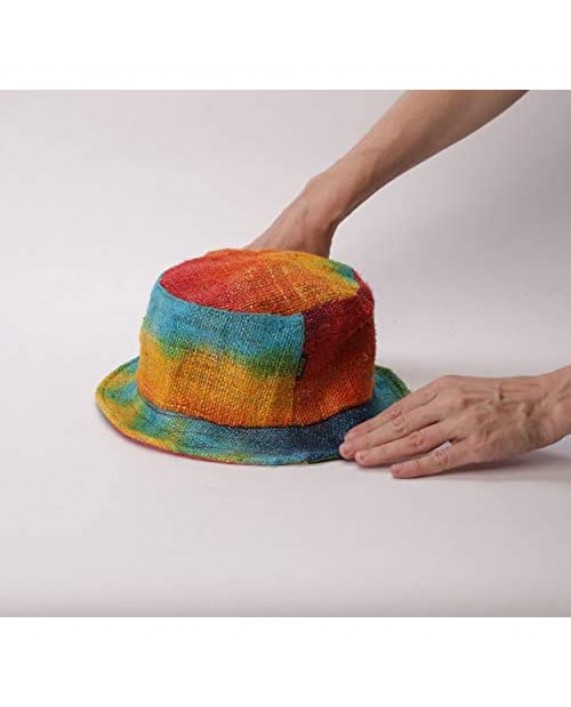 manakamana Hemp Bucket hat Hemp Summer Hat Natural Hippie hat Straw hat Men