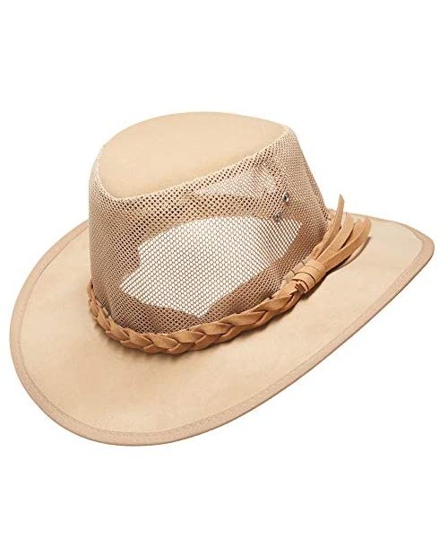 Mesh Sun Hat Men's Straw Golf Soaker Cowboy Hats Summer Wide Brim Safari Fishing Outdoor Valentine's Day Gifts