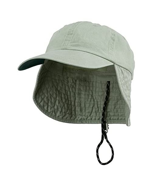 MG Washed Cotton Flap Hat-Putty W14S47C
